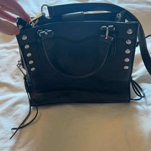 Rebecca minkoff black leather crossbody